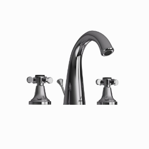Picture of 3 hole Basin Mixer with Popup waste - Black Chrome