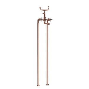 Picture of Bath & Shower Mixer with Telephone Shower Crutch - Antique Copper