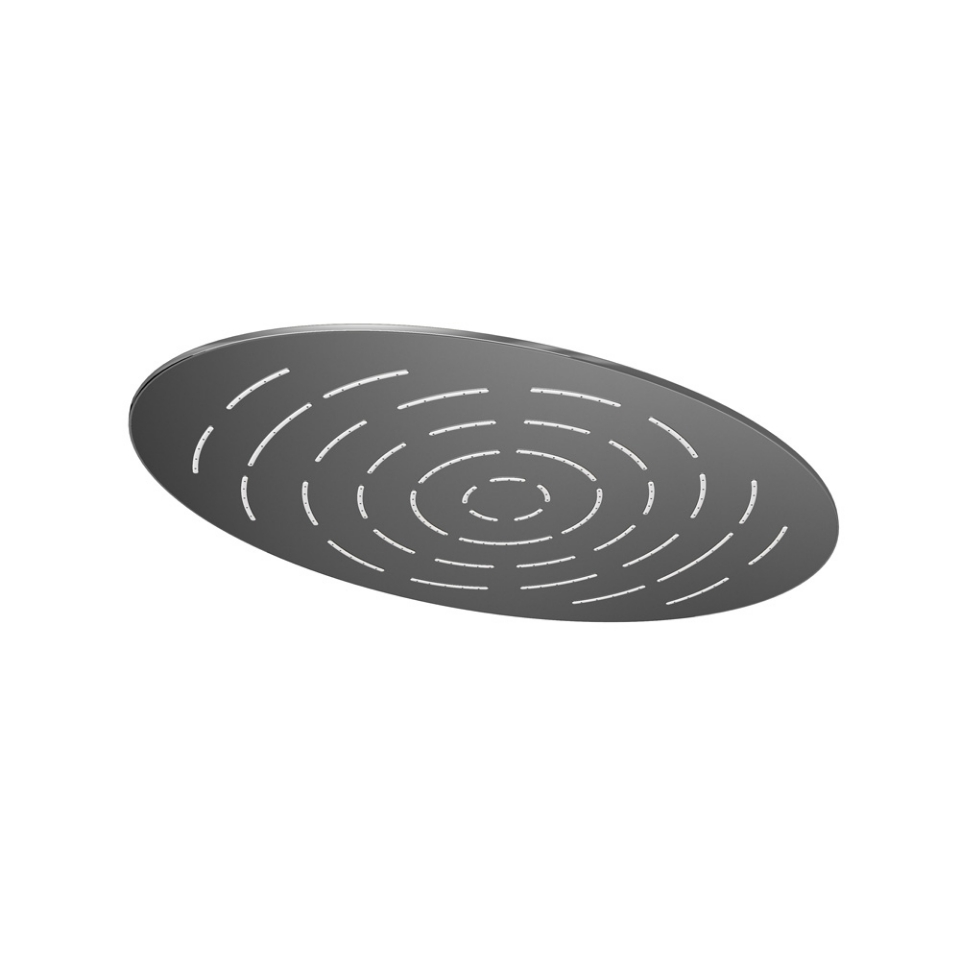 Picture of Oval Shape Maze Overhead Shower - Black Chrome