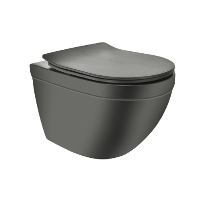 Picture of Rimless Blind Installation Wall Hung WC - Grey Matt