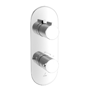 Picture of Aquamax exposed part kit of thermostatic shower mixer with 2-way diverter - Chrome
